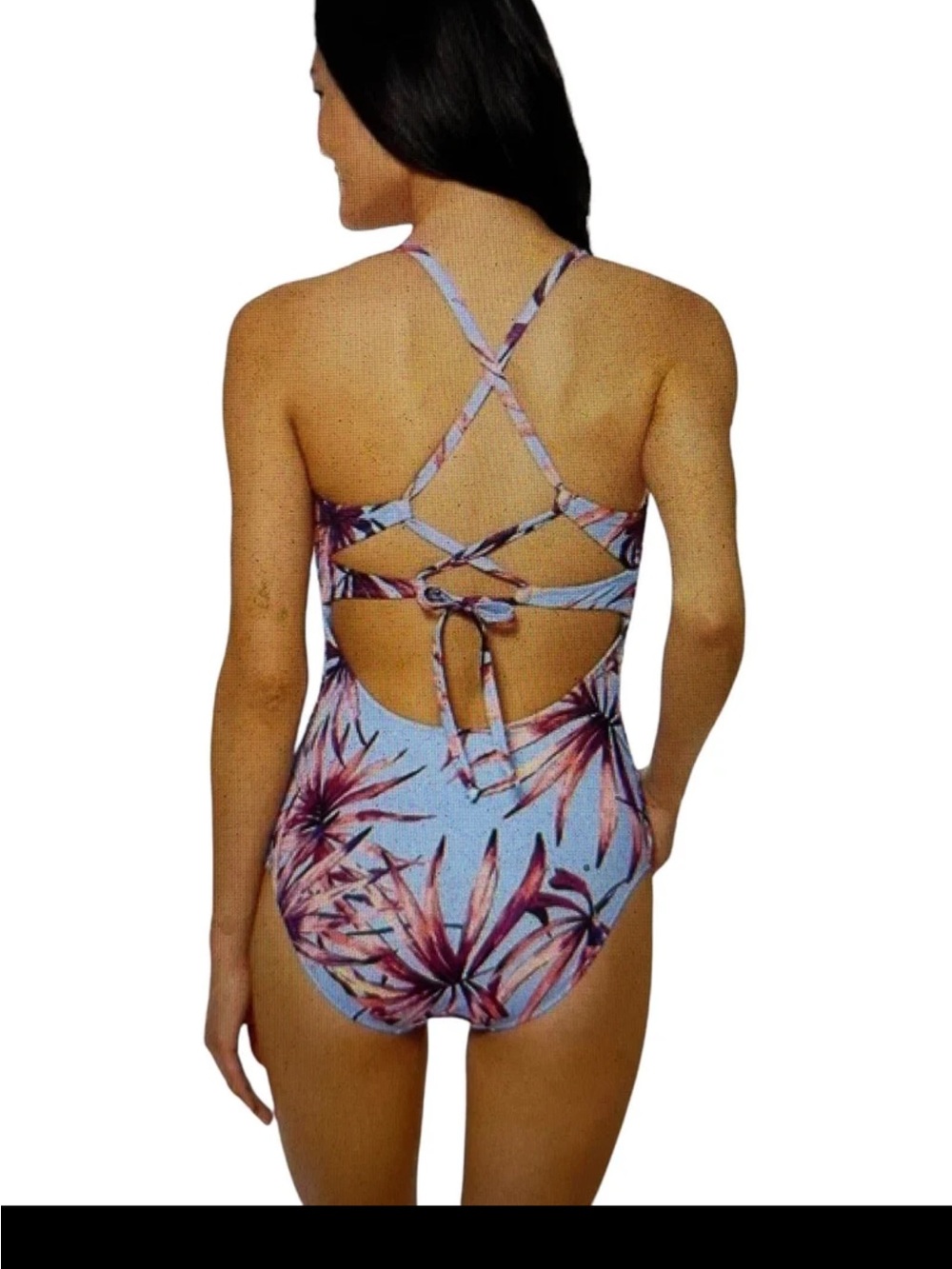 Jessica Simpson Palmy Days Cami One Piece Swimsuit Size Large New - Picture 5 of 8